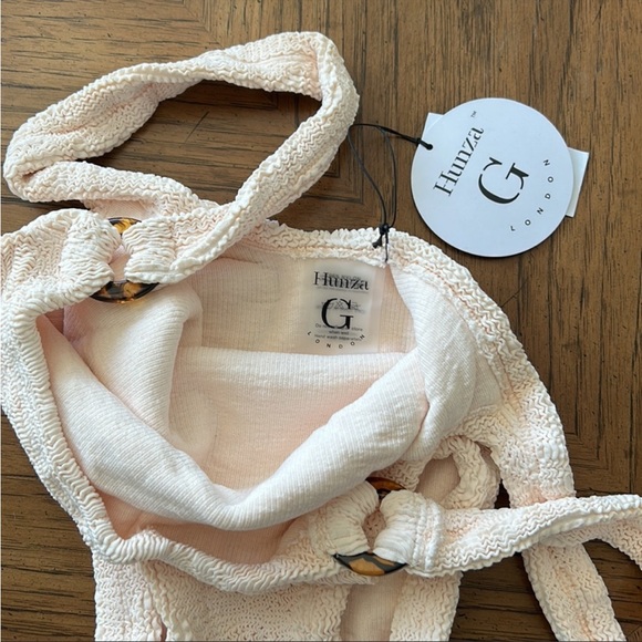 🌊 Hunza G Domino Bathing suit 🌊 in Blush NWT - Picture 7 of 8